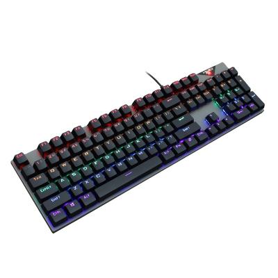 China HXSJ New 104-Key USB Mechanical Luminous Keyboard RGB Gaming Keyboard from HXSJ is Suitable for Tablet Laptop Computer Device for sale