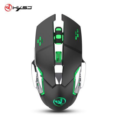 China 3D HXSJ New USB Gaming 2.4G 2400DPI Ergonomic Mouse Gamer Laptop Mini Computer Wireless Optical Mice for sale