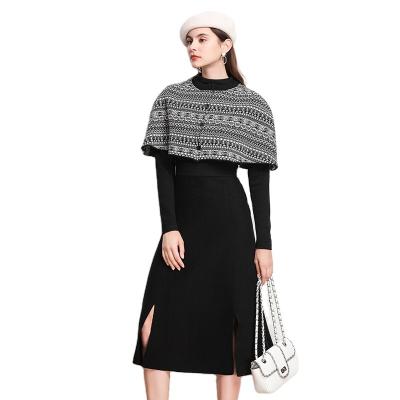 China Autumn and winter sweater dress female three-piece set small incense viable wind dress new thickened winter knitted skirt for sale