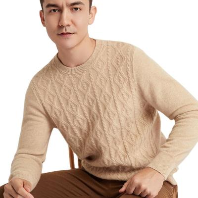 China Men's Cashmere Sweater Men's Crewneck Sweater Autumn And Winter Low Warm Sweater for sale