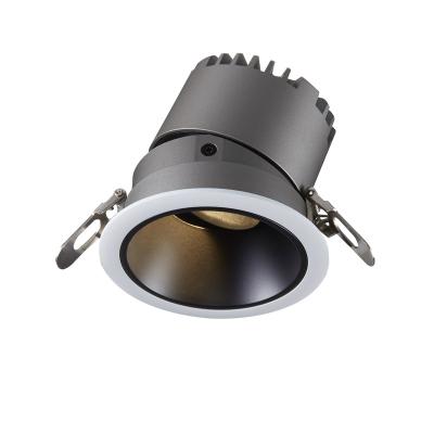 China Warehouse Led Spotlight For Hotel Lamp Home Black COB Recessed Ceiling Light Rotating Led Flood Spot Light 7w for sale