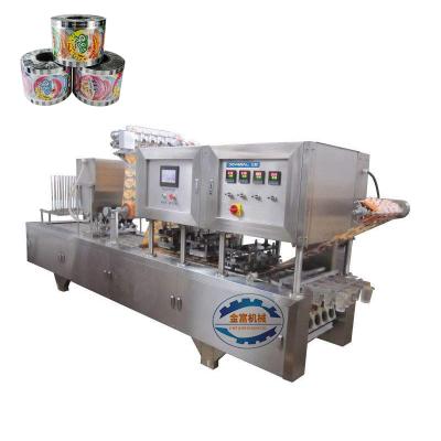 China Food Jelly Cup Filling Sealing Machine, yogurt filling machine sealing, cup filling and sealing machine for sale