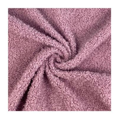 China Beautiful 100% soft skin-friendly wholesale soft polyester fleece fashionable fabric for fashion toys for sale