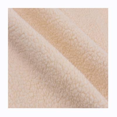 China High quality fashion grain fleece comfortable 100% polyester flame retardant fabric for home textile for sale