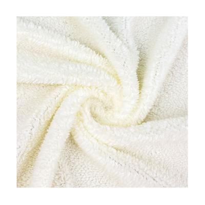 China Soft popular hot selling soft and wear-resistant 100% cotton fleece polyester pad-dyed fabric for sale