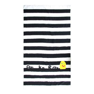 China Sustainable Luxury Embroidery Cute 100% Cotton Terry Big Bath Jacquard Towel Towel for sale