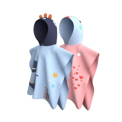 China QUICK DRY Custom Microfiber Printing Hooded Kids Beach Towel Quality Beach Towel Wholesale for sale