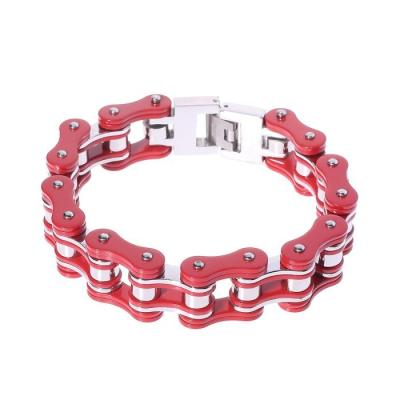 China 2022 Hot Selling CLASSIC Bicycle Chain Bracelets, Fashion Stainless Steel Jewelry, Personalized Bracelets For Women Bridesmaid Gift for sale