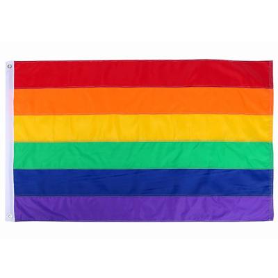 China Marriage favors & Bridal party gifts wholesale 3x5 flags rainbow flag waterproof and non-fading lgbt flag for sale