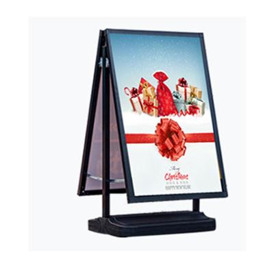 China Rack Metal Sided One Standing Advertising Poster One Frame Sign Rack 1 for sale