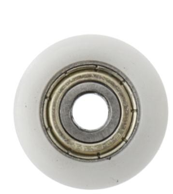 China Strong And Durable Deep Groove Low Noise Ball Bearing 625ZZ Outside Roller M5*22.8*7mm Nylon Coated Polyoxymethylene Caster Wheel for sale