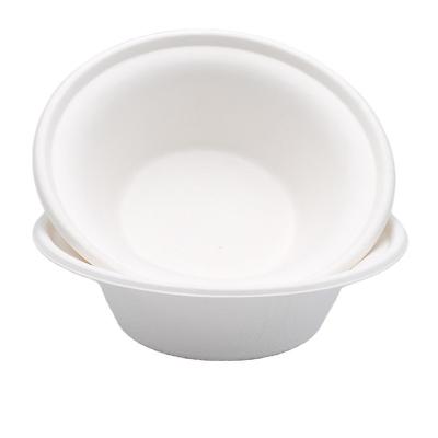 China Oil Repllent Safety Water Make Bagasse Oilproof Paper Resistant Large Disposable Soup Bowl for sale