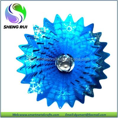 China Crystal Splash Wind Spinner 3D Worldwide Multicolor Wind Spinner for sale