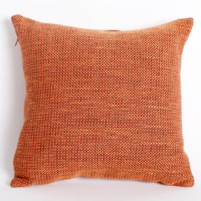 China Sofa Cushion Pillowcase Office Pillow Bedside Chenille Cushion Cover Car Size Viable Plain Weave Pillow for sale