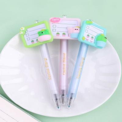 China New arrivals cactus diary normal study plan pen for student gift fashion wear learn cute gel pen kawaii stationery for sale