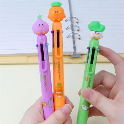 China Wholesale Cute Onion Ballpoint Pen 10 Color Vegetable Colorful Ballpoint Pens For Kids Gift Cute School Supplies Stationery for sale