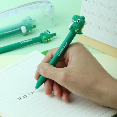 China Small and Cute Pressing Student Writing Normal Cute Pen Silicone Dragon Egg Fashion Cool Pen for sale