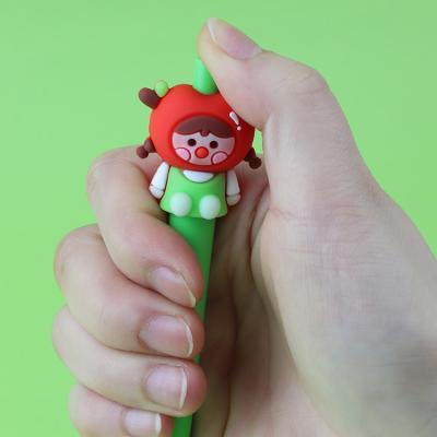 China Small And Cute Student Writing Normal Press Pen Fresh Fruit Girl Pen For Kids Gift for sale