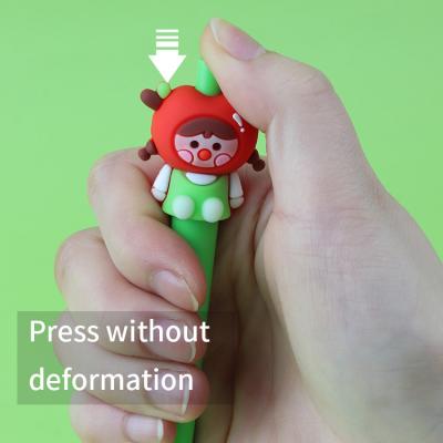 China Cute Normal Press Apple Girl Advertising Pen Office Gel Pen Gift Logo Wholesale Writing Pen Custom Made for sale