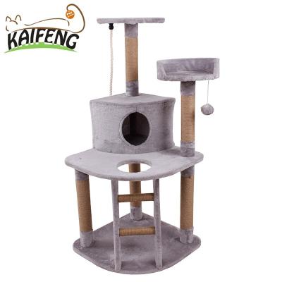 China China Amusing Lovely Cat Tree Good Supplier Sustainable Pet Wall For Cats 3 Level 2017 Hot for sale