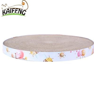 China Factory Supply Fashion Corrugated Cardboard Pet Cat Scratcher Viable Salon Toys Durable Cardboard Cat Scratcher for sale