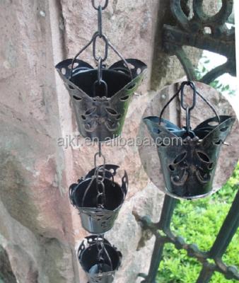 China Metal Iron Metal Rain Chain Copper Garden Decoration Rain Chain for sale