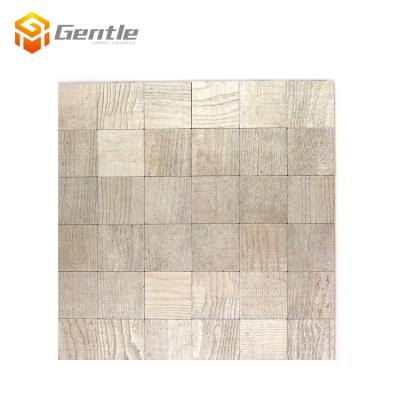 China Parquet Non-slip Square Wall Mosaic Silver Backsplash Slab for Kitchen Marble Square Peel and Stick Slab for sale