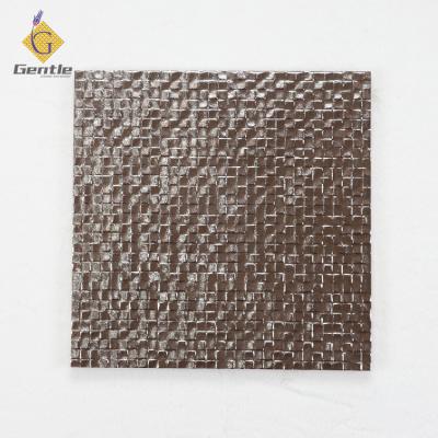 China Modern factory red gold wall decoration tiles 300x300mm metal glazed porcelain tile high quality for sale