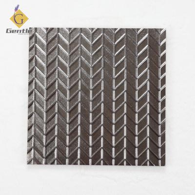 China Factory supply modern cheap interior metal wall decoration glazed porcelain tile 300x300 for sale