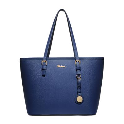 China Vintage Design Custom Made Quality Handmade Women's Classic Tote Bag Saffiano Pu Leather Ladies Handbag for sale