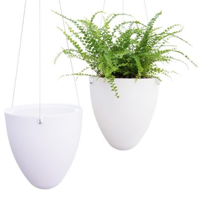 China Eco-friendly Wall Hanging Flower Pots Plastic Self Watering Self Watering Water-absorbing Planter for sale