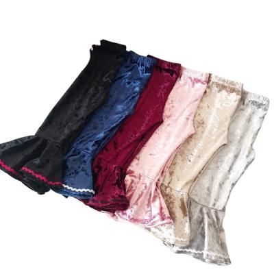 China Little Girls Kids Breathable Bell Bottom Velvet Pants Flared Breathable Kids Wide Leg Flared Pants for sale