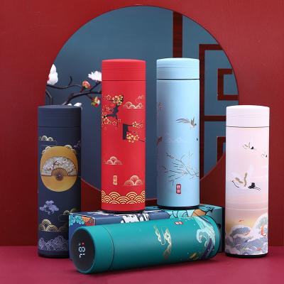 China Thermos Temperature Display Smart Cup Chinese Style Bottle Heat Hold Stored Drinking Vacuum Flask For Thermos Cup Mugs 500ML for sale