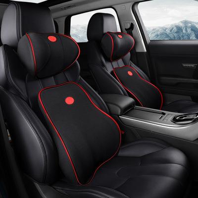 China Breathable Inner Sports Car Headrest Neck Pillow Memory Foam Pillow Set Four Seasons Supplies Car Neck Headrest Pillow for sale