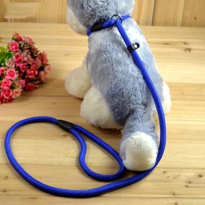 China High Quality Nylon Dog Lead Strap Adjustable Leash Rope Traction Harness Collar Training Lead Lights Rope Leash for sale