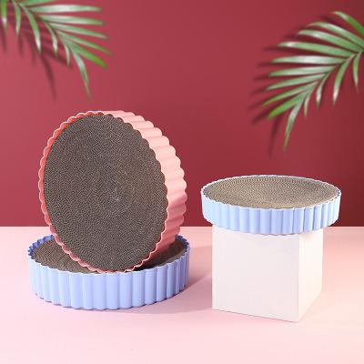 China New Viable Cat Scratcher Inner Core Claw Crusher Panel Wear-Resistant Nest Corrugated Paper Pot Cat Toy Cat Scratch Pot for sale