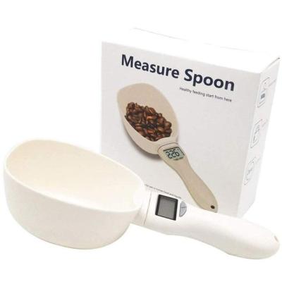 China NEW Portable Stored Pet Weeglepel Supplies Dog Food Measurer Handy Pet Cat Dog Feeding Bowls Pet Supplies Scale Cup for sale