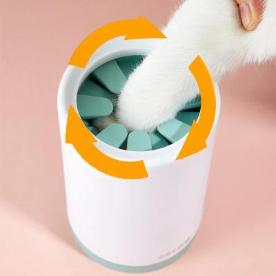 China Stocked Dog Paw Cleaner Cup for Small Large Dogs Pet Foot Seal Cup Portable Paw Clean Brush Soft Silicone Outdoor Foot Wash Combs for sale