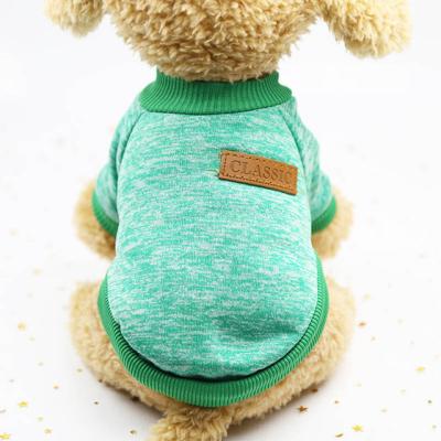 China Durable Classic Warm Dog Clothes Puppy Pet Cat Clothes Sweater Jacket Coat Winter Fashion Soft For Small Dogs for sale