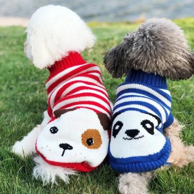 China Fashion Dog Sweater Winter Cartoon Cat Dog Clothes Warm Christmas Viable Sweater For Small Yorkie Pet Clothing Coat Knitting for sale