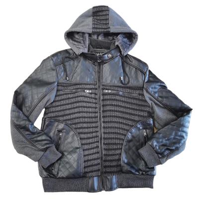 China QUICK DRY Knitted And Woven Quilted Mens Fleece PU Jackets for sale