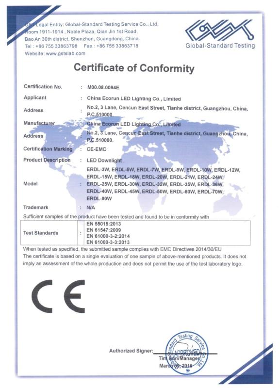 CE EMC - Shenzhen Ecorun Technology Co.,Limited