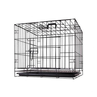 China Best Quality Breathable Pet Large Folding Wire Pet Crates For Large Dog Cat House Metal Dog Crate for sale