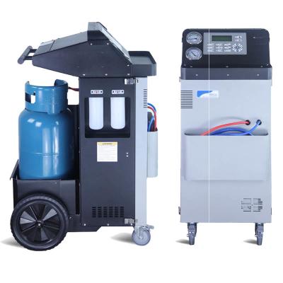 China 3.6CFM Bus Máquina de Recuperação de Ar Condicionado Equipamento de Recarga AC 750mL à venda