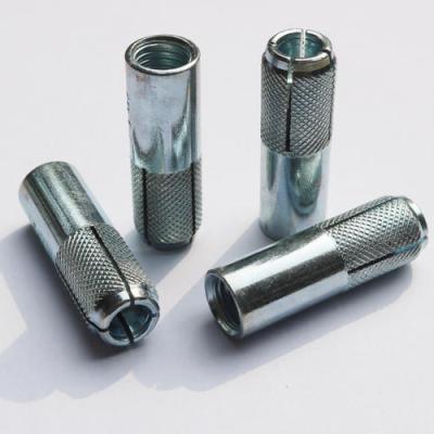 China Building Construction Threaded Rod Anchor Bolt Concrete Masonry Anchor Set Tool Galvanized Carbon Steel Drop In Anchor for sale