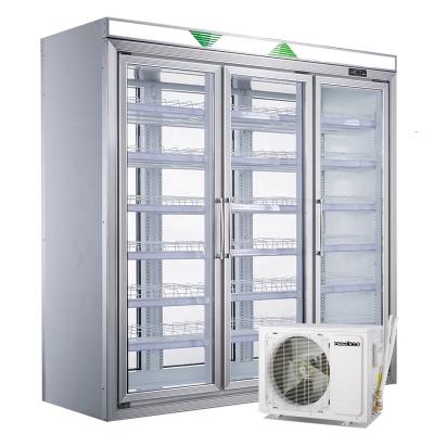 China COMPRESSOR Outdoor Supermarket Used Soft Drink Compressor Refrigerator Showcase Remote Fridge for sale