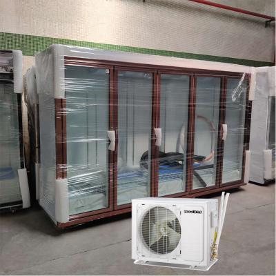 China Single-Temp Commercial 5-Door Open-Top Beverage Cooler for sale