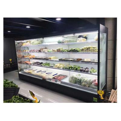 China Single-Temperature Commercial Supermarket Open Fruit And Vegetable Fridge for sale