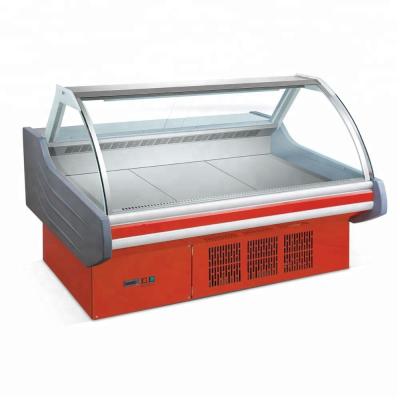 China Single-temperature New Style Supermarket Commercial Meat Display Refrigerator Showcase for sale