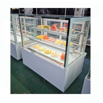 China Single-temperature 1.2Meter pastry refrigerator showcase commercial japanic marble bakery refrigerated refrigerator cooler berjaya cake display showcase for sale